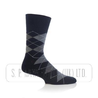 ARGYLE, BLACK.